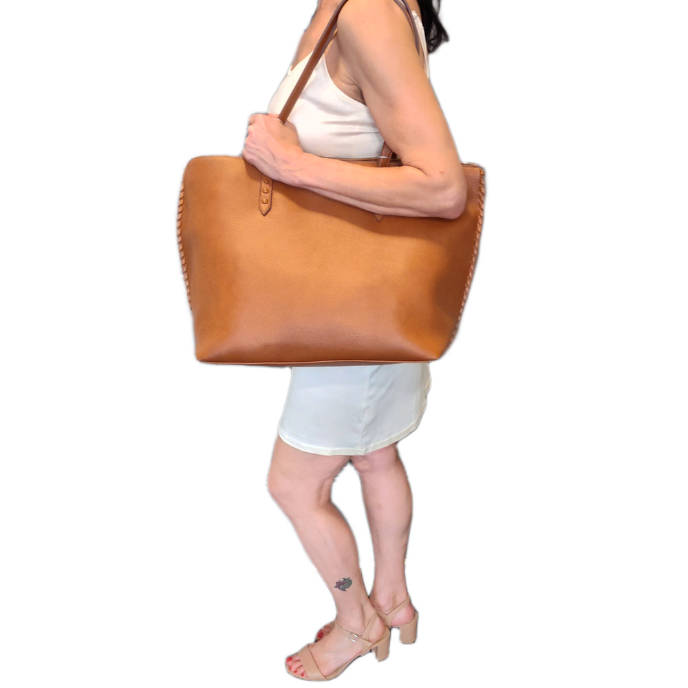 Style & Co Extra Large East West Tote - Tortoise Shell/Brown/Tan - XL - NWOT - Picture 15 of 15